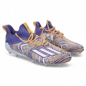 NEW Adidas Adizero Football Cleats  Men’s Size 14 Purple Yellow NWT